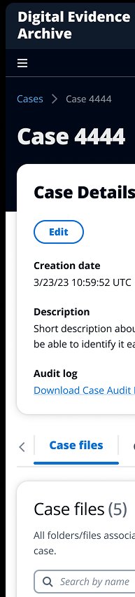 Mobile — Case detail